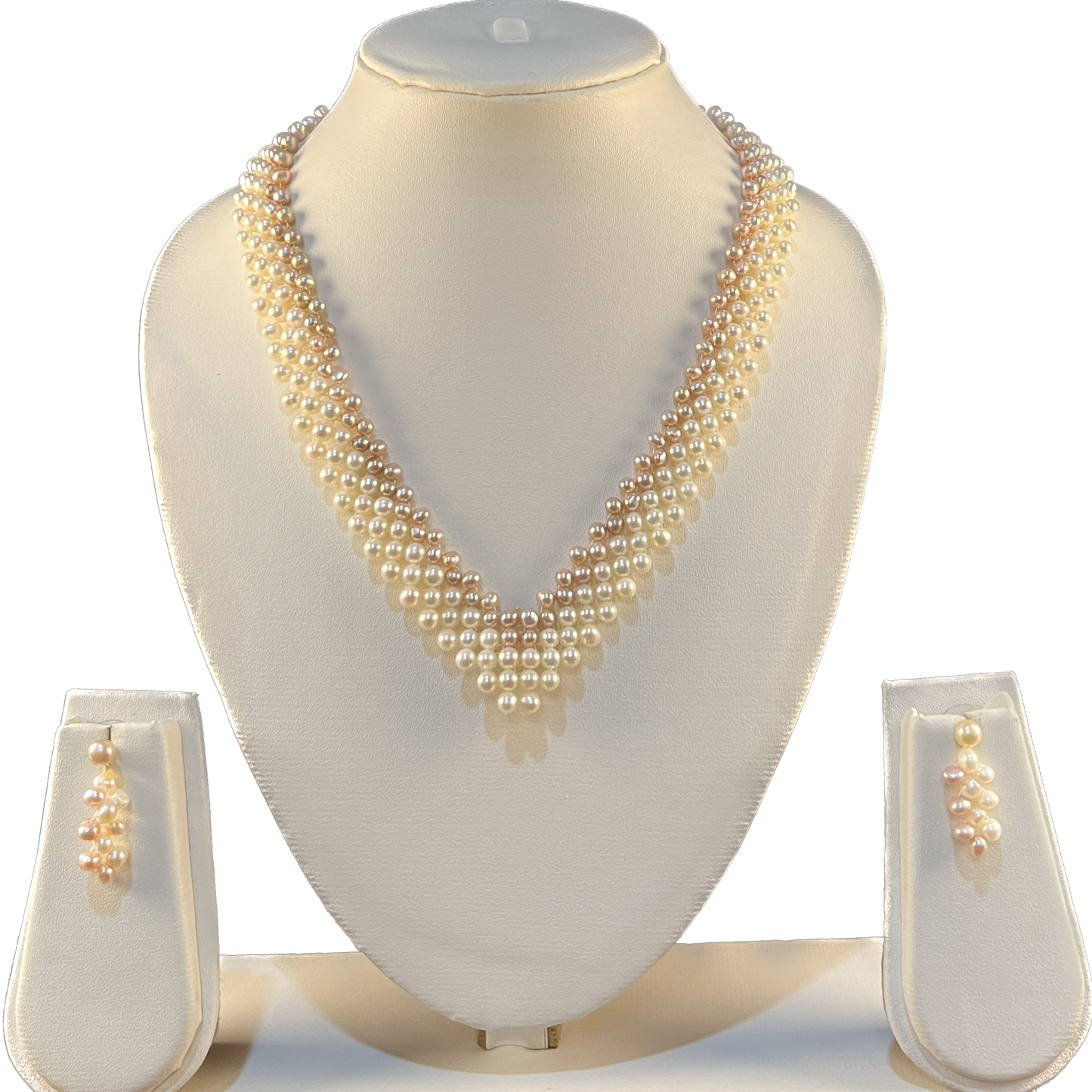 Bellerose - Netted Pink & White Pearl Set