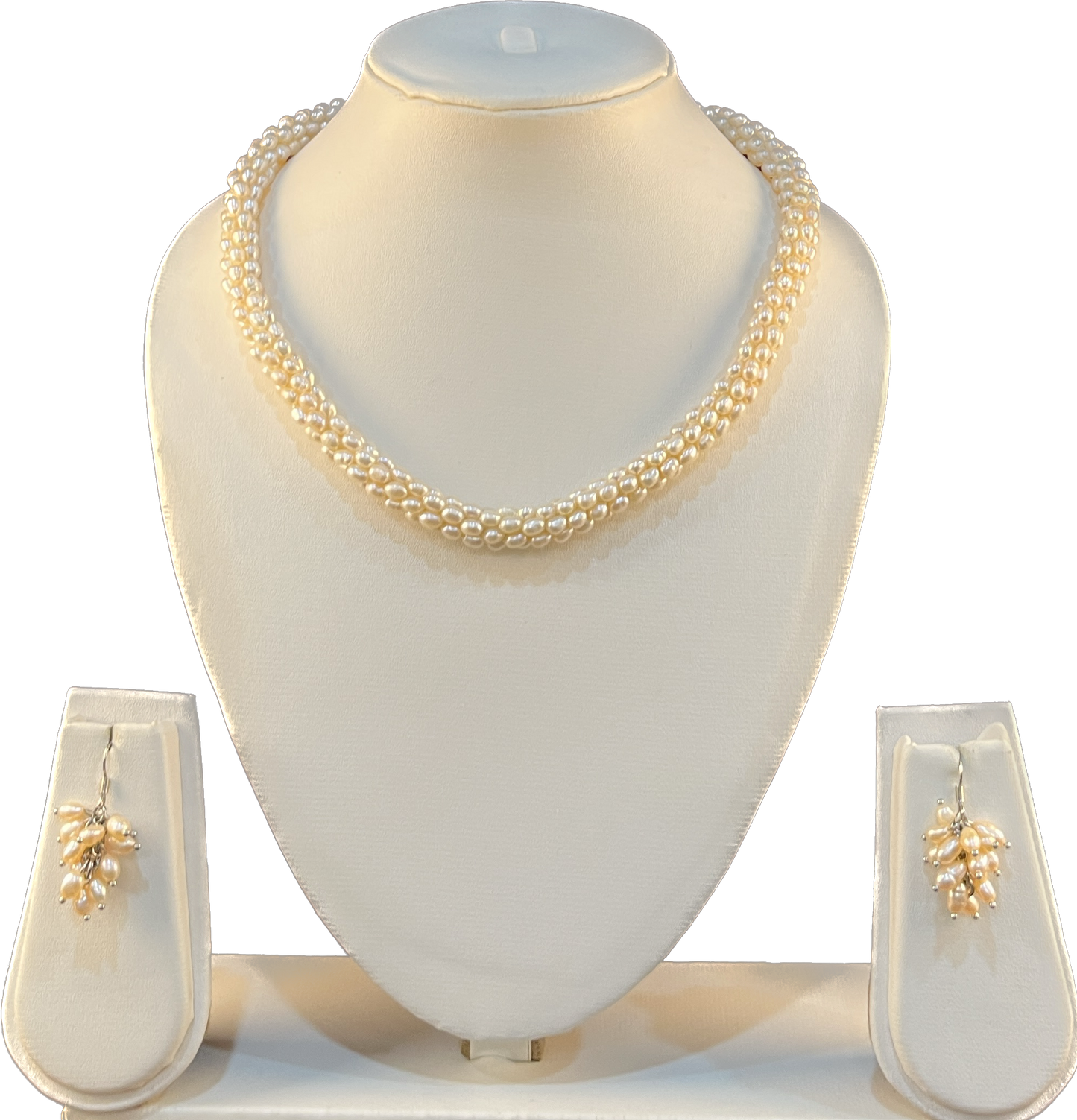 My Pearls Rope Styled Pink Seed Pearls Set