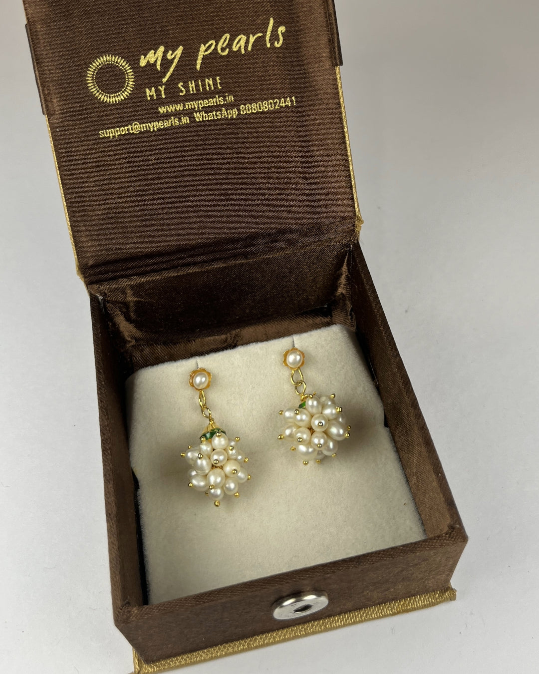 Amazing Hanging Real Seed Pearl Earrings