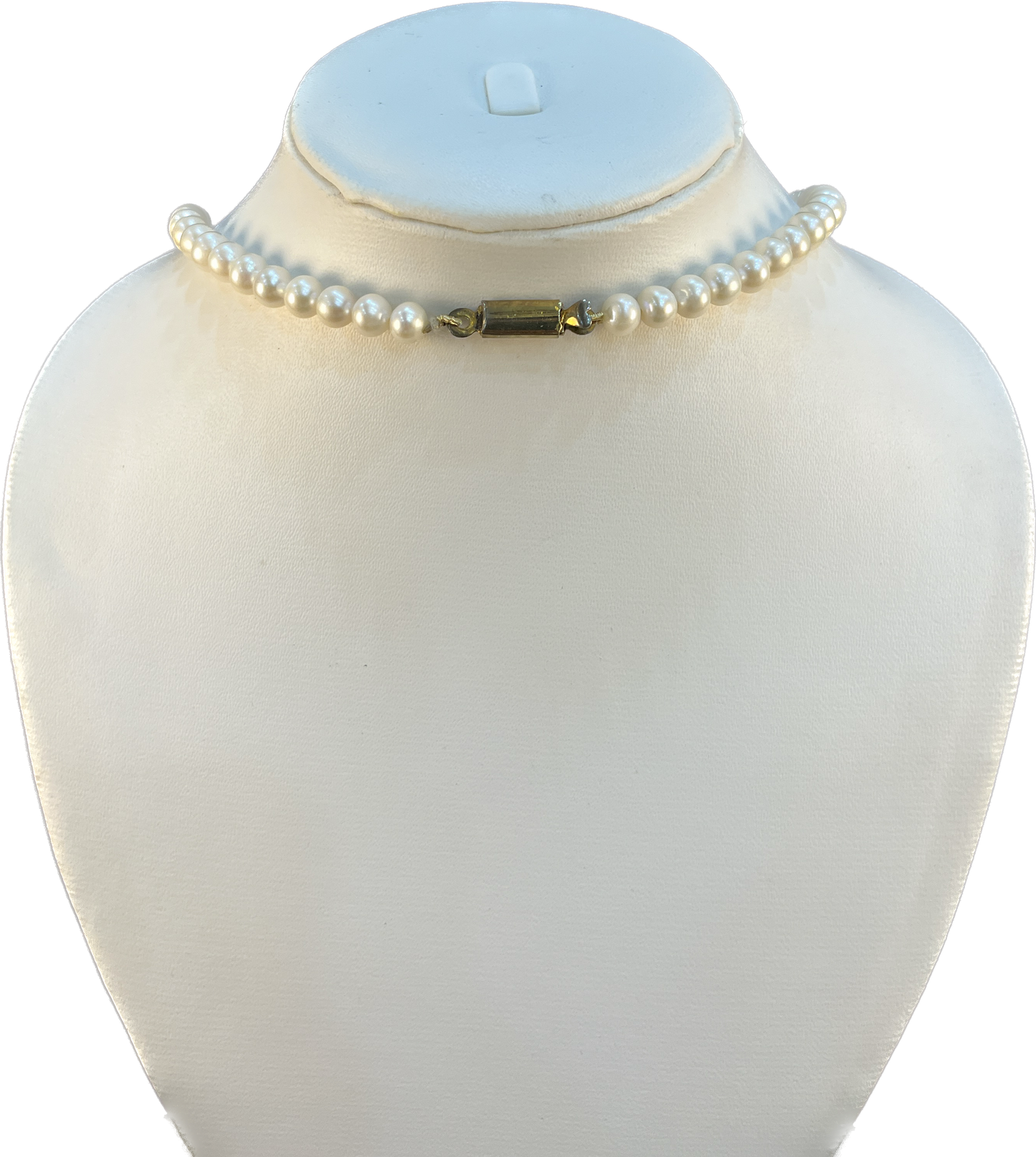 Aahna - Single Line 7 mm Pearl Necklace Set