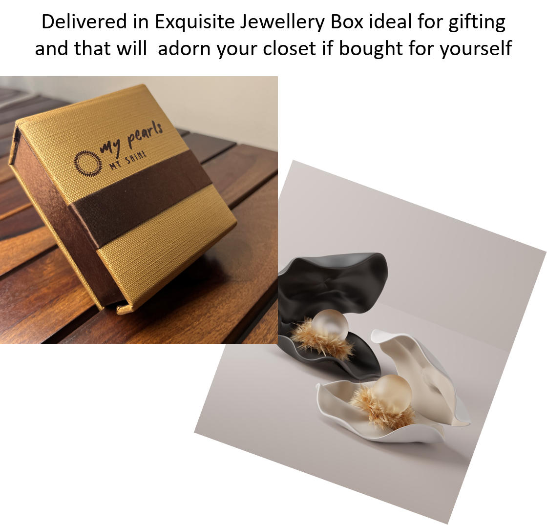 My Pearls 6 mm Pink Pearl Studs