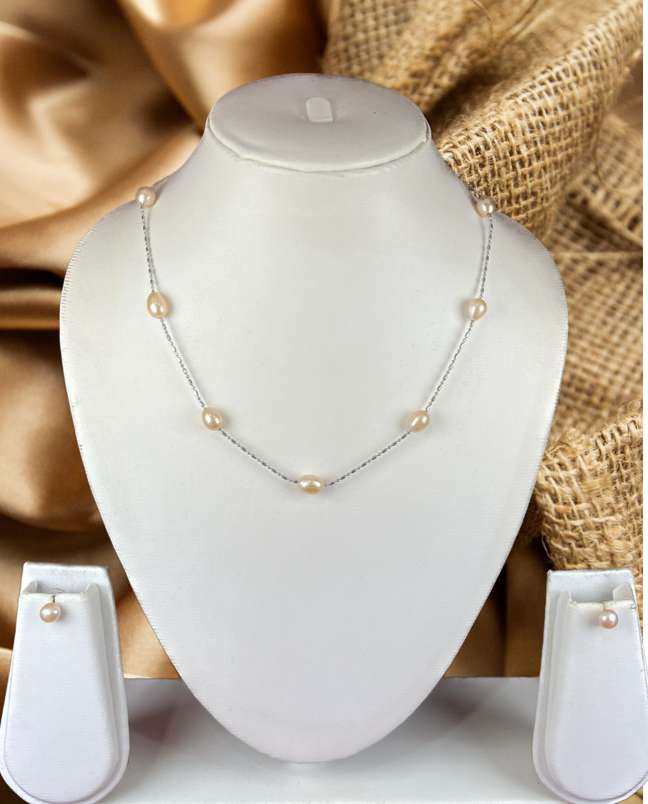 Beauteous 9 Pearls Pink Pearl Set