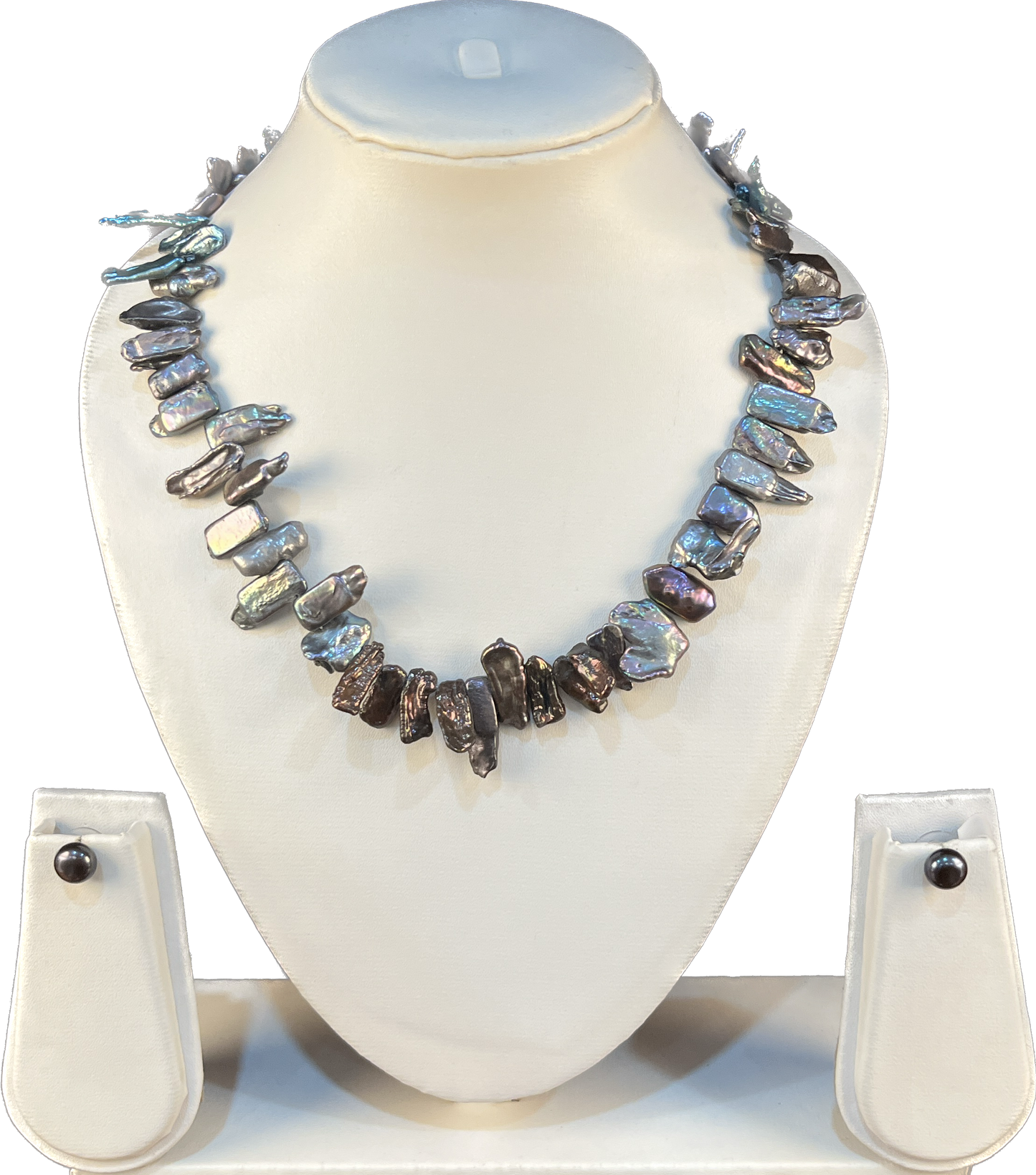 Alina - Black Biwa Pearls Set