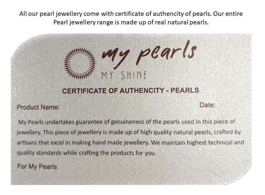 Ellie - Enthralling Confluence of 8 mm and 4 mm pearls in a trendy twisted pattern