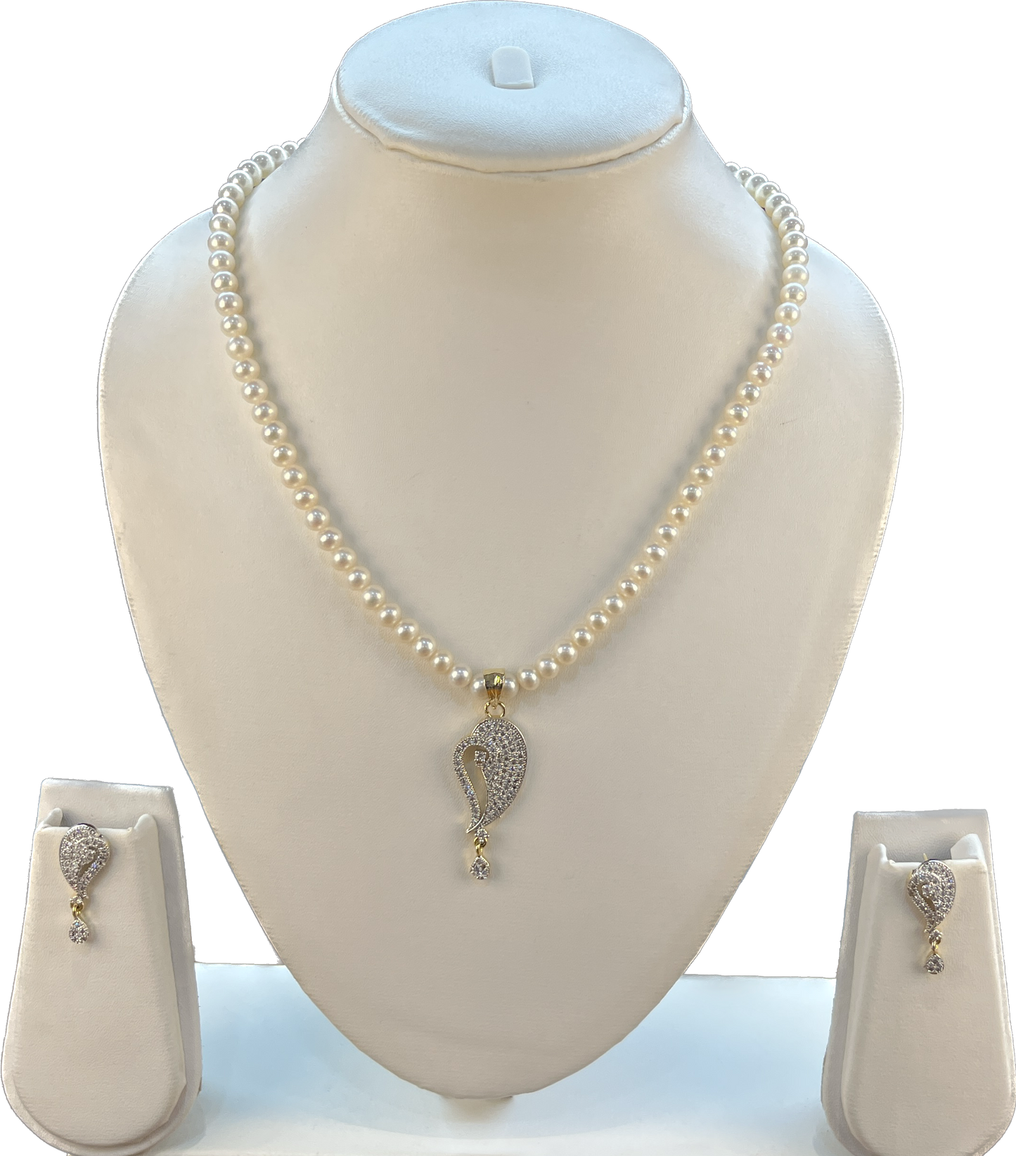 Serene - 6 mm Freshwater Pearls Single Liner Necklace Set
