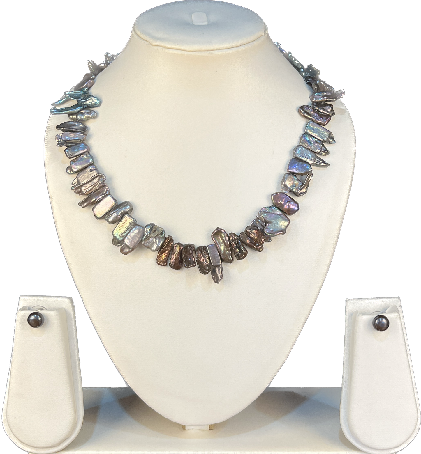 Alina - Black Biwa Pearls Set