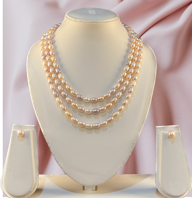 Real pearl set online Clearance