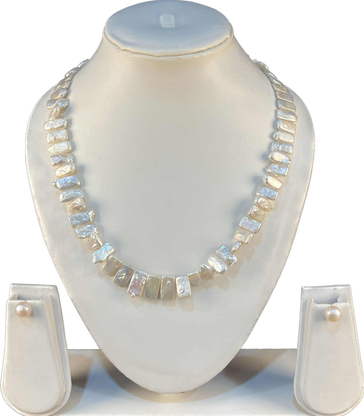 Cosima - White Biwa Pearls Set
