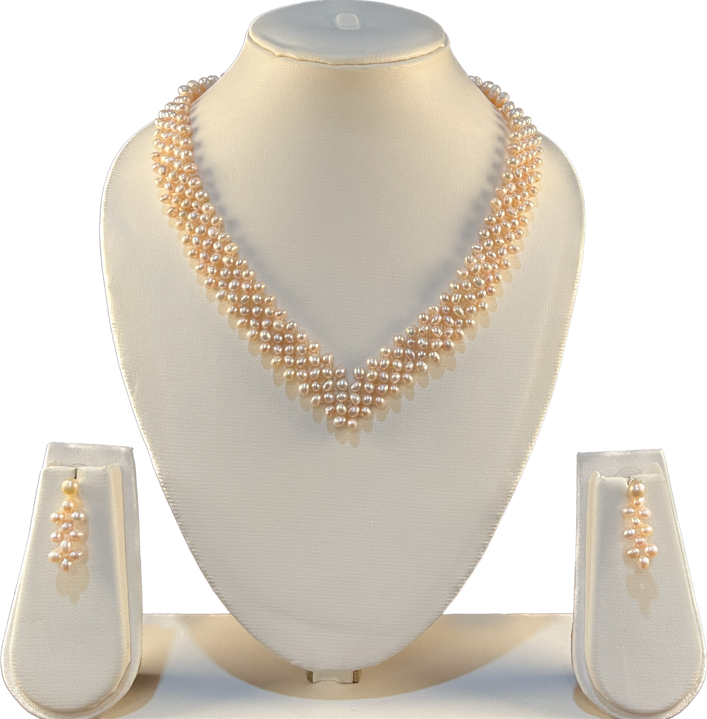 Koral - Netted Pink Pearl Set