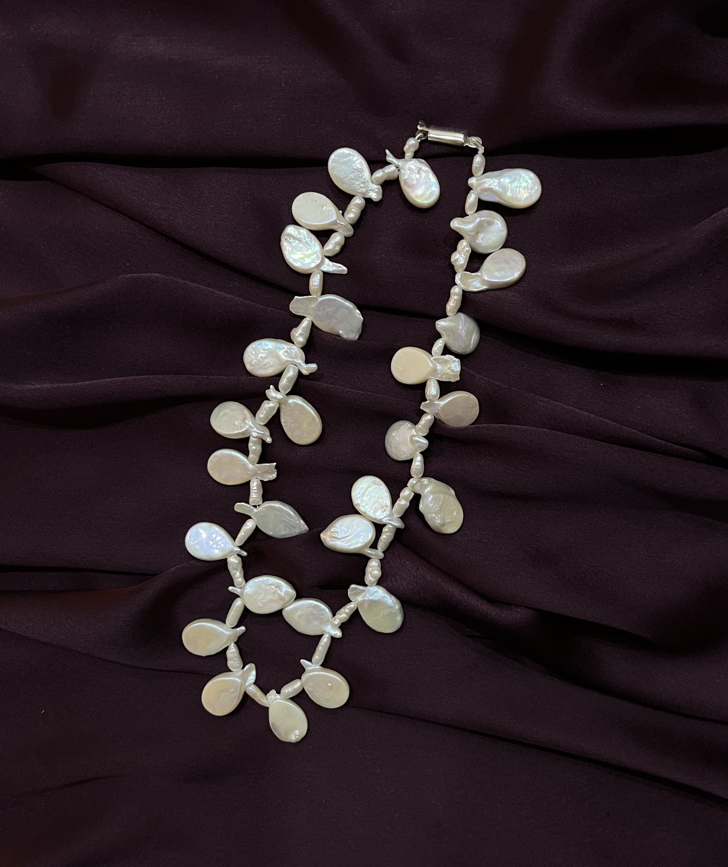 Nomi - White Biwa Pearls Set