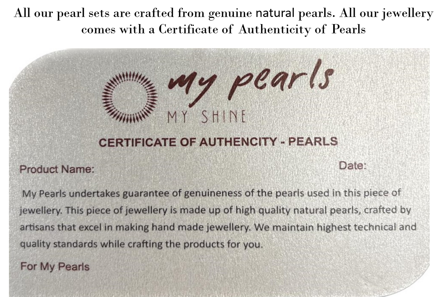 Shomili - Beautiful oval pearls multi liner pearl necklace set