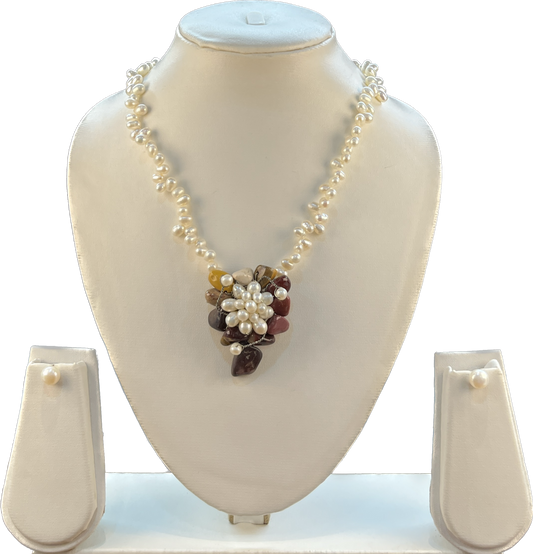 Claribel - Gorgeous Freshwater Pearls Single Liner Necklace Set