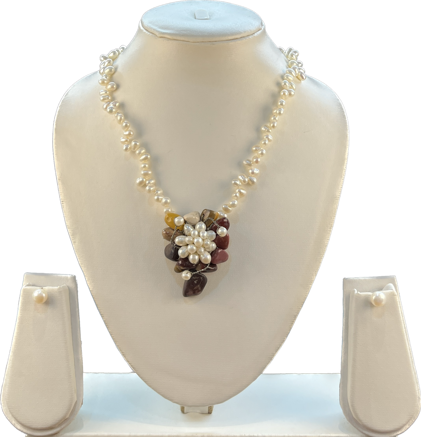 Claribel - Gorgeous Freshwater Pearls Single Liner Necklace Set