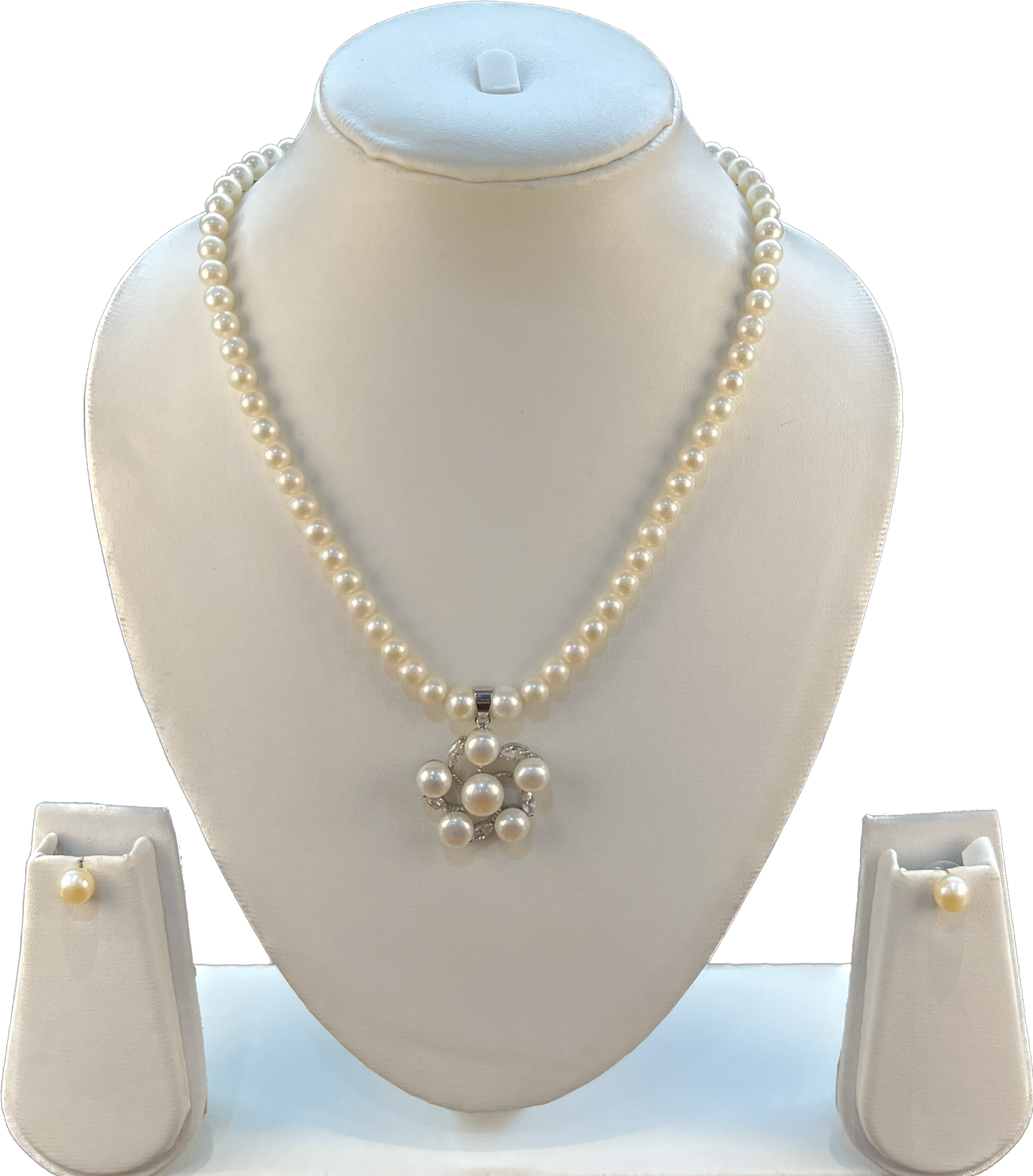 Ianna - Snazzy 6 mm Freshwater Pearls Single Liner Necklace Set