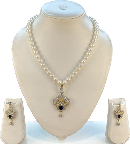 Anya - Magnificent 8 mm Freshwater Pearl Necklace Set