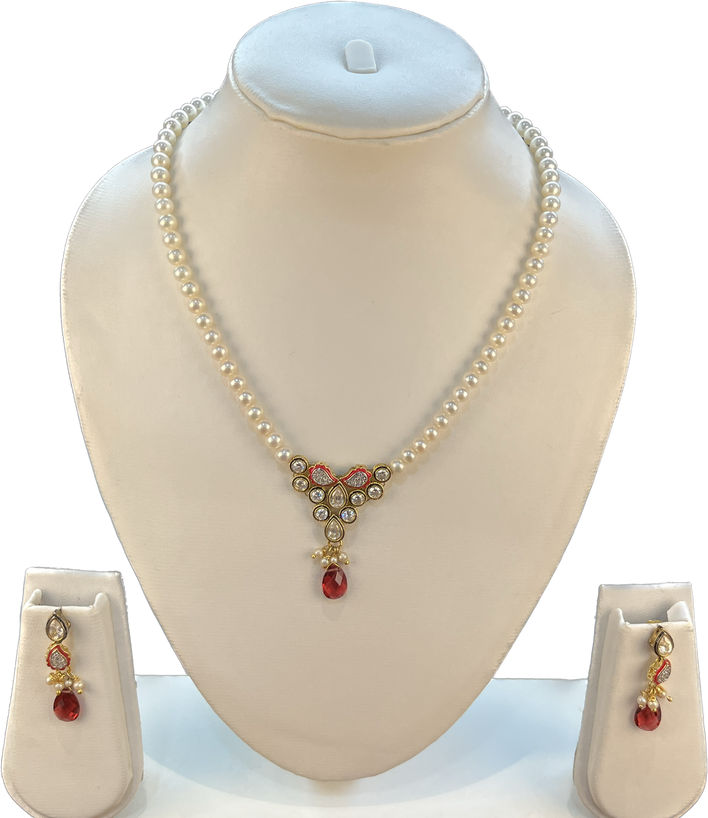 Pavi - Graceful 6 mm Pearls Necklace Set