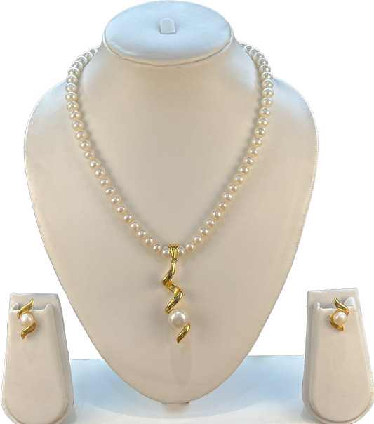 Bella - 7 mm Pearls Necklace Set