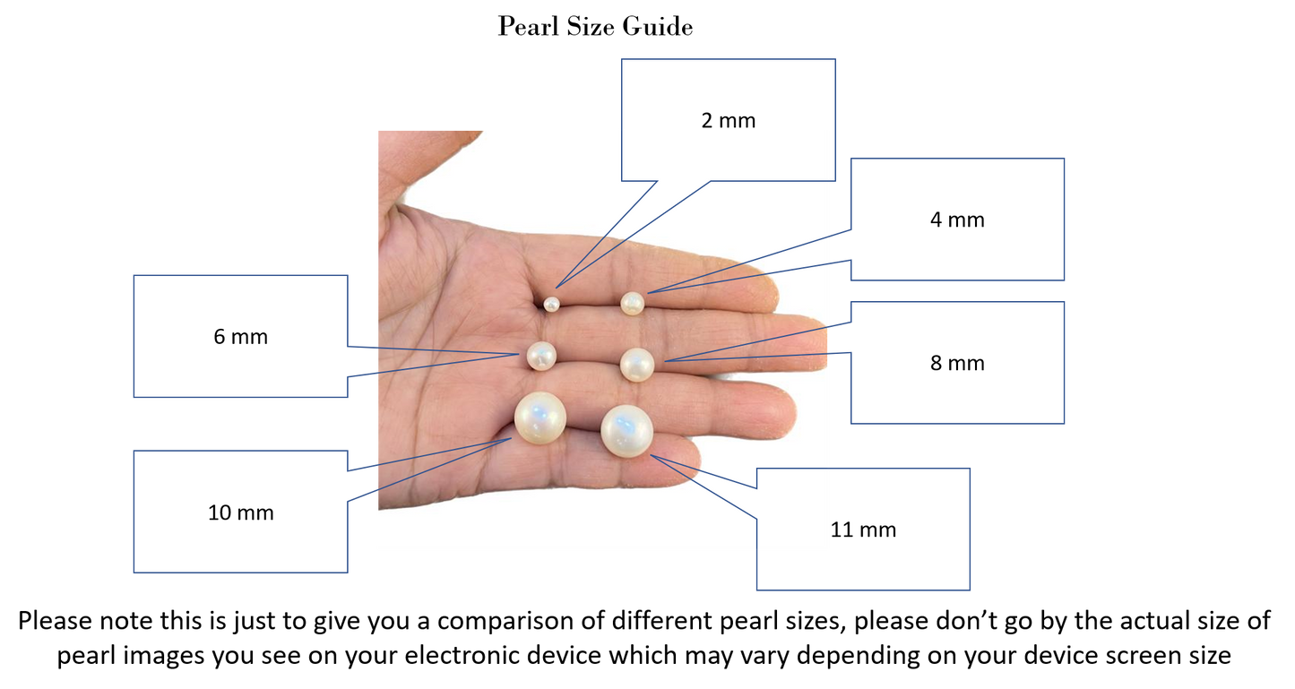 Minako - 8 mm Pearls Necklace Set