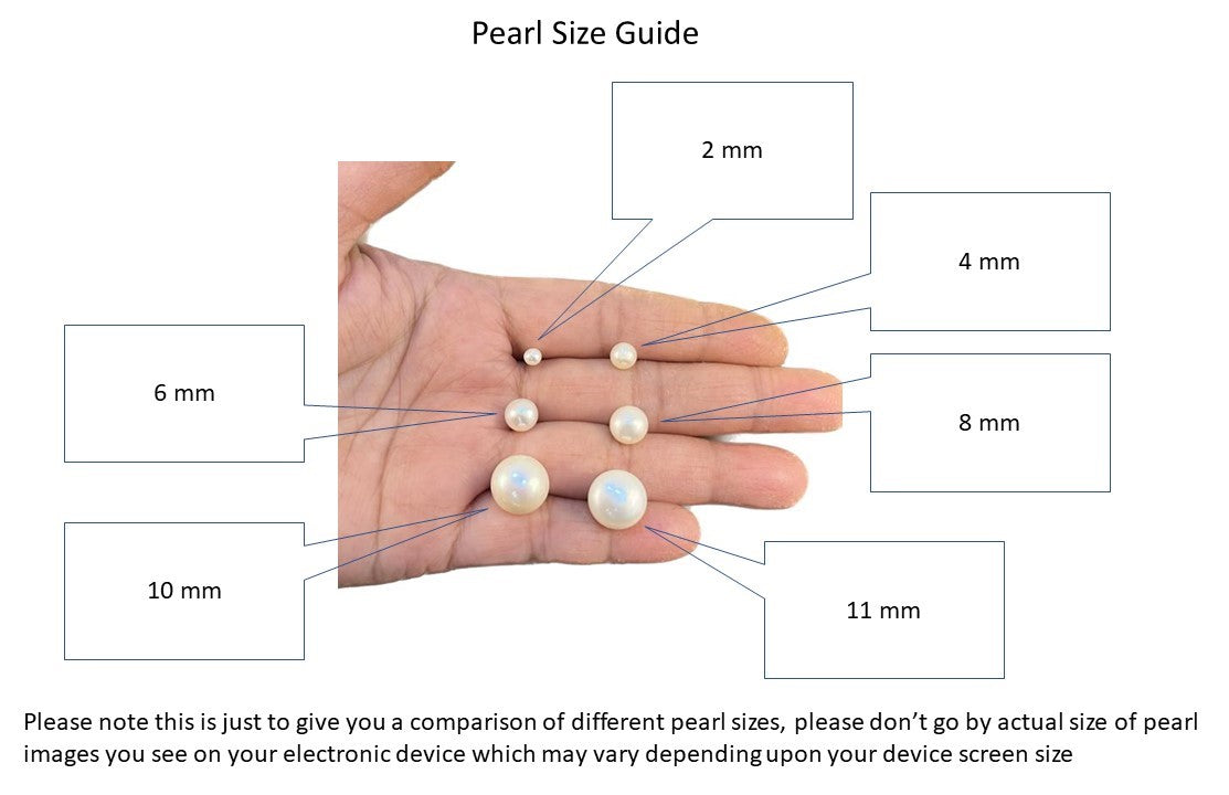 Calixta - Magnificent 8 mm Pink & White Pearls Set