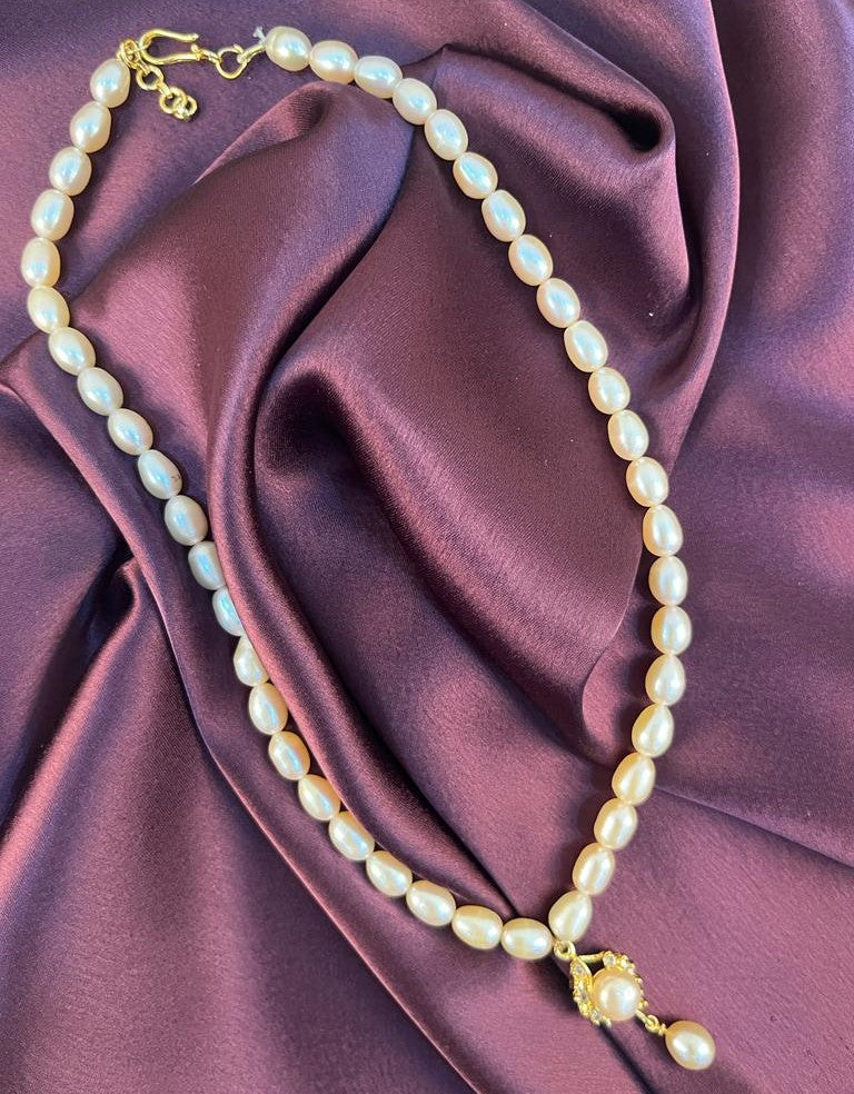 Blush - 7 mm Pearls Necklace Set
